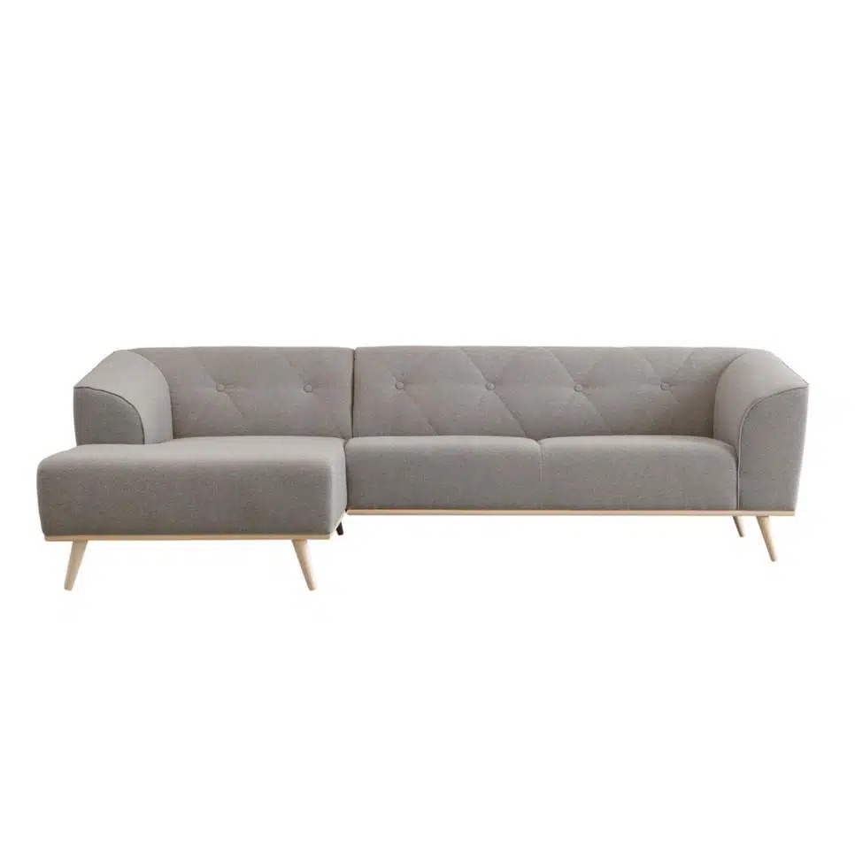 Sofa nỉ màu xám đẹp