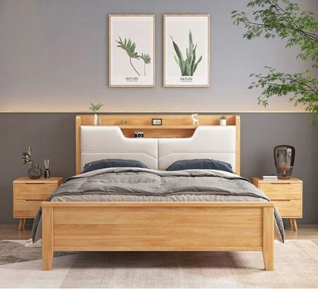 Giường Ngủ 2m5 Gỗ Công Nghiệp Hiện Đại – GNVP06