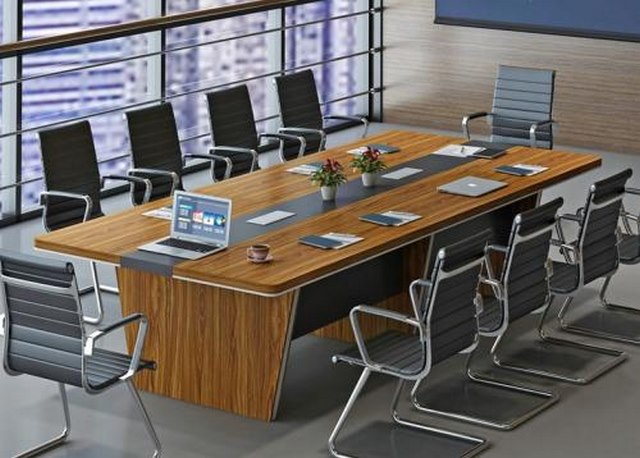 Tổng hợp mẫu bàn họp gỗ công nghiệp đẹp, giá tốt 2023 12 Ảnh 11: Bàn họp gỗ công nghiệp hình chữ nhật