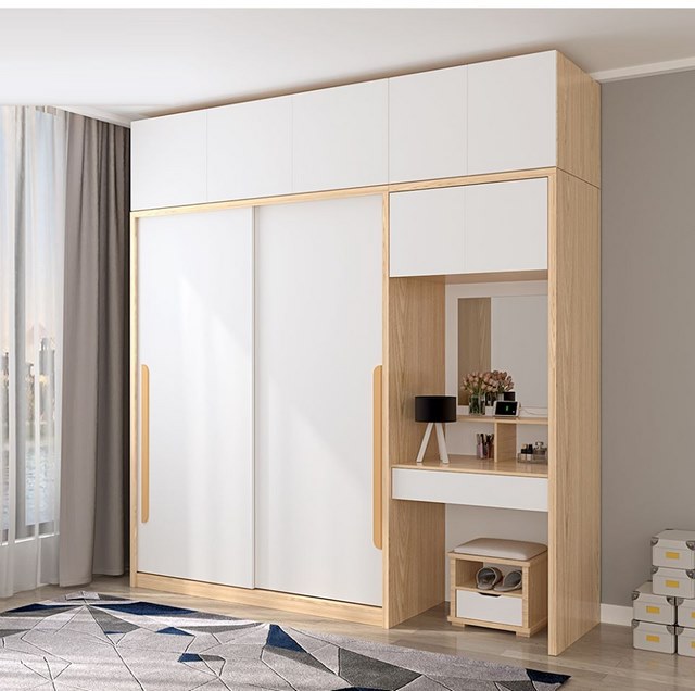 Tổng hợp 10+ mẫu tủ quần áo cửa lùa đẹp, hiện đại 13 Ảnh 12: Tủ quần áo cánh lùa nhựa