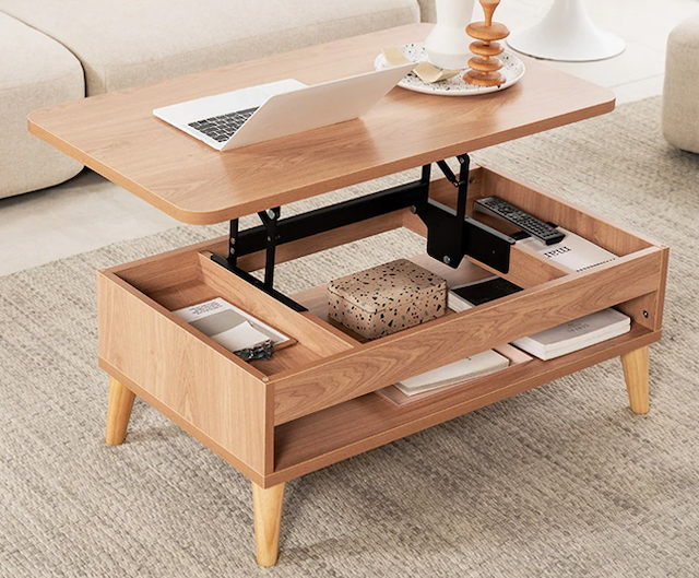 Tổng Hợp 6 Mẫu Bàn Trà Thông Minh Hiện Đại, Giá Rẻ 2023 9 Bàn sofa gấp gọn cho phòng khách