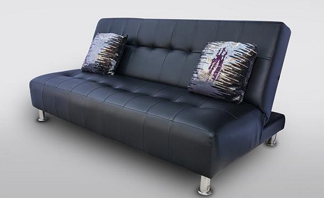 Sofa giường da với thiết kế thông minh