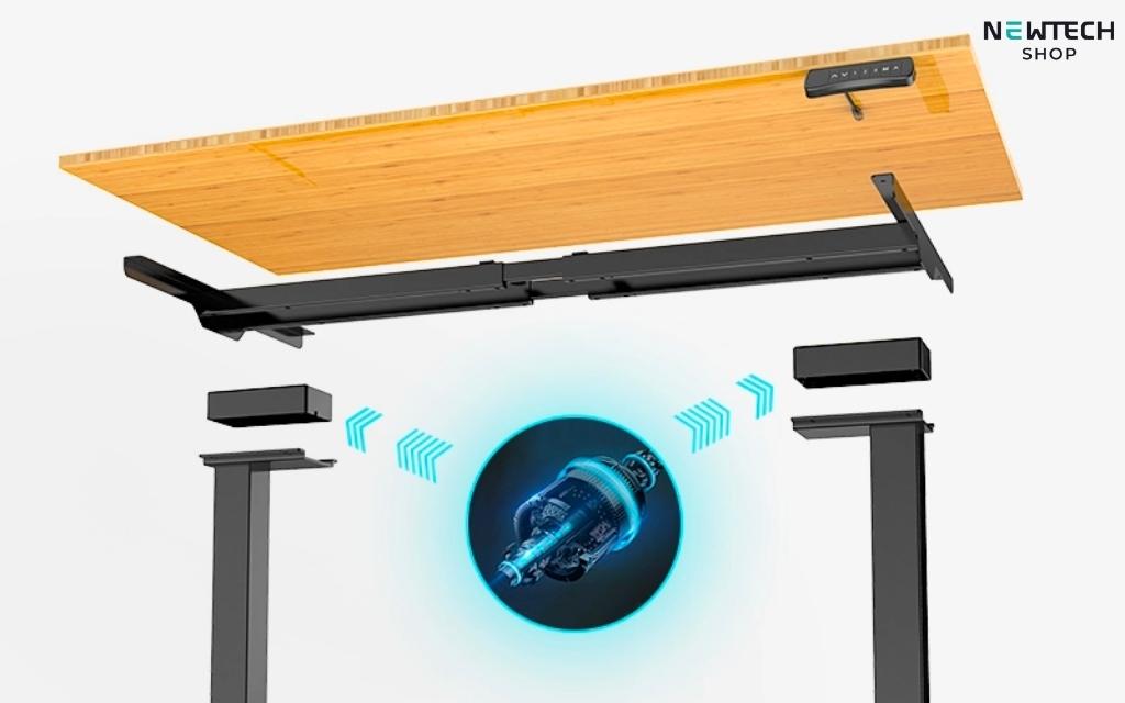 Bàn làm việc nâng hạ là gì? Ưu điểm và hướng dẫn sử dụng 4 Thiết kế bàn làm việc nâng hạ với cấu trúc mặt bàn và chân bàn