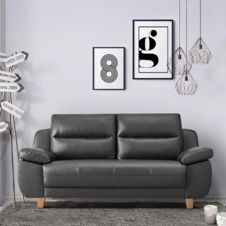 Sofa Da PU Màu Xám Nhập Khẩu Hàn Quốc – SDVP07