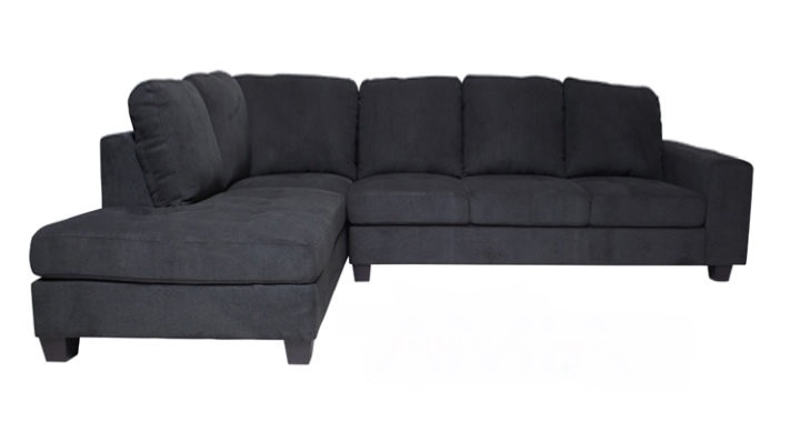 Ghế sofa nỉ màu đen