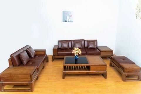Sofa gỗ mun