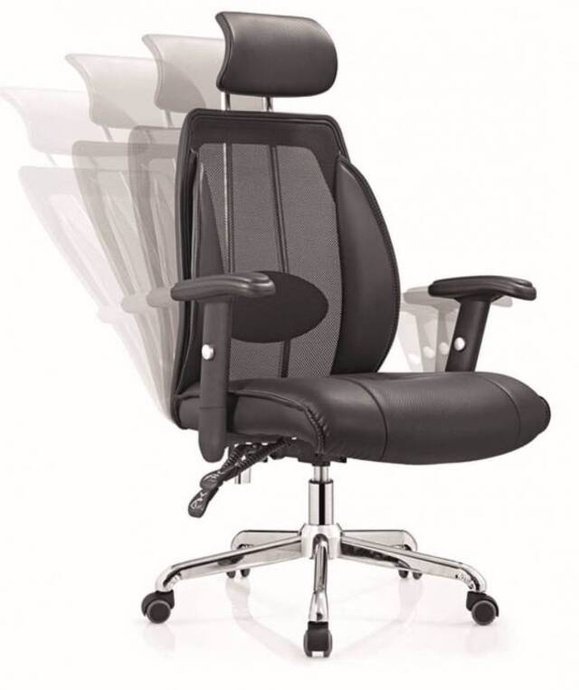 Cấu tạo ghế xoay văn phòng: Tựa lưng, đệm ghế thường được sản xuất từ chất liệu lưới, nỉ hoặc da, mỗi loại đều có ưu nhược điểm riêng