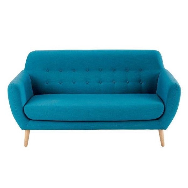 Sofa văng nỉ xanh hiện đại