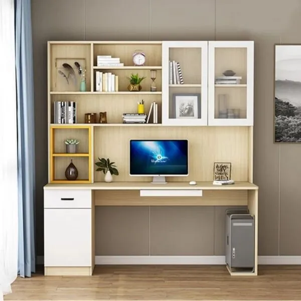 Bàn học đa năng có kệ sách, tủ ngăn kéo, thiết kế sang trọng - BHSVP22