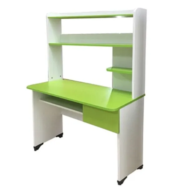 Bàn học có kệ sách nhiều tầng, màu xanh tươi sáng, gỗ công nghiệp - BHSVP26
