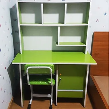 Bàn học có kệ sách gỗ công nghiệp, màu xanh hiện đại cho học sinh - BHSVP20
