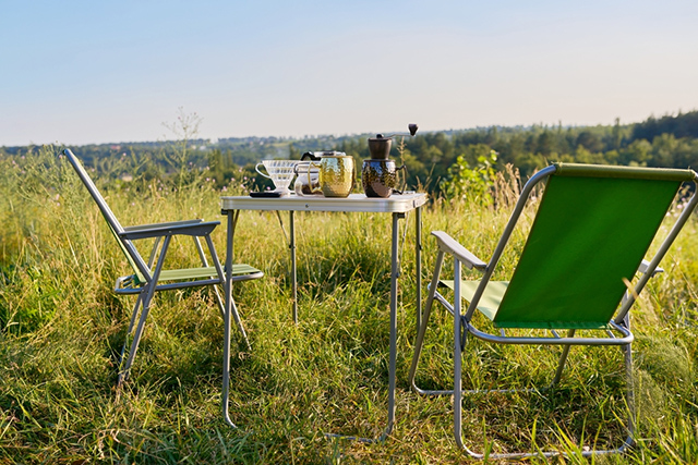 Bàn ghế inox có thể mang đi dã ngoại, cắm trại