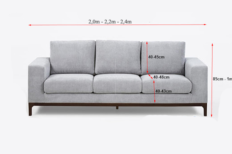 Cách lựa chọn ghế sofa văng theo kích thước