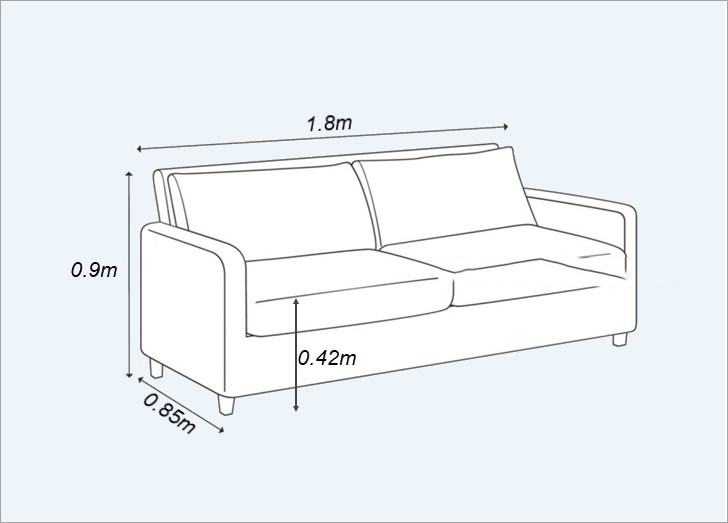 Đo đạc kĩ kích thước khi mua bộ sofa