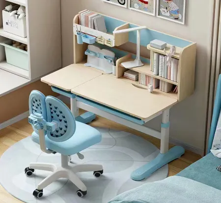 Bàn học chống gù chống cận cho bé, ghế xoay điều chỉnh, thiết kế hiện đại - BGHSVP13