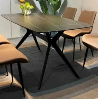 Bàn ăn hiện đại Chân chữ X, mặt bàn lớn, tiện lợi cho gia đình - BAVP05