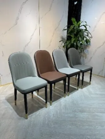 Ghế ăn MOLET ko tay mặt đệm bọc da PU liền nguyên chiếc - GAVP20