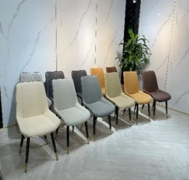 Ghế ăn nhà bếp hiện đại, đệm bọc da PU, chân sắt chống trượt - GAVP05