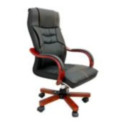 Ghế lãnh đạo bọc da PU tay vịn gỗ - GGDVP03