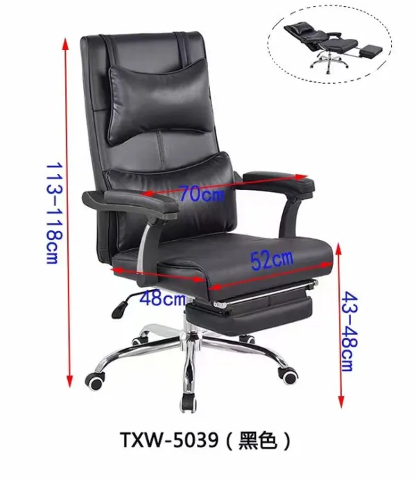 Ghế lãnh đạo ngả lưng thư giãn đa năng kèm gác chân - GGDVP08