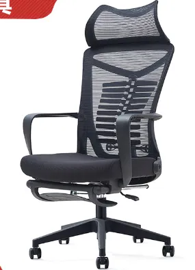 Ghế lưới ergonomic cao cấp, chân nhựa, tựa đầu và đỡ chân rời - GXVP11