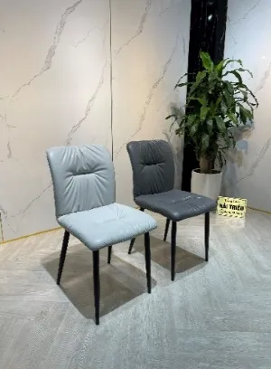 Ghế phòng ăn Velley lưng tựa, đệm dày êm ái, thiết kế tối giản - GAVP02