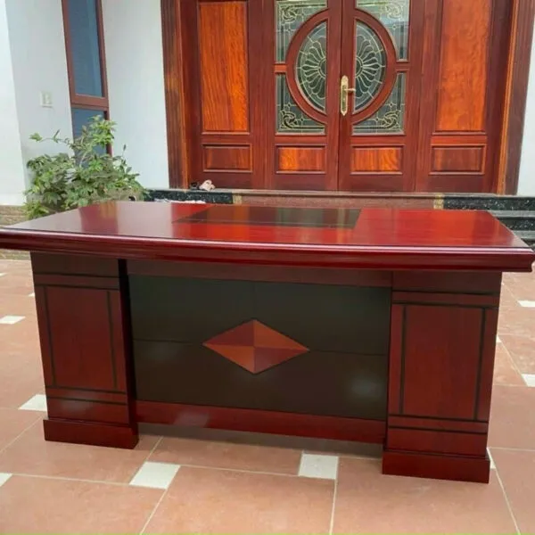 Bàn Giám Đốc Yếm Hoa Văn Hình Thoi 1m6 - BGDVP14