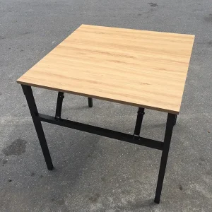 Bàn Làm Việc Chân Sắt Gấp Mặt Vuông Gỗ Công Nghiệp - BCSVP62