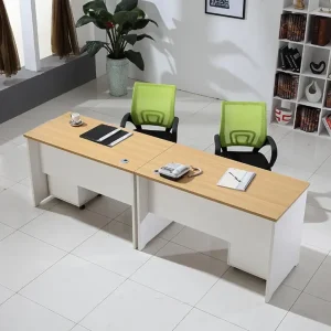 Bàn Làm Việc Gỗ MDF 2m Liền Giá Sách - BLVGVP03