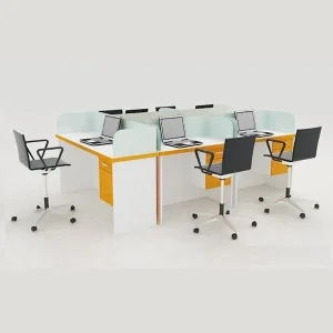 Bàn Làm Việc Nhóm 5 Người Vách Ngăn Kính - CBLVVP17