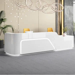 Bàn Quầy Lễ Tân Gỗ MDF 1m6 Sang Trọng - QLTVP07