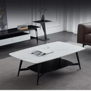 Bàn sofa 2 tầng chân thép sơn tĩnh điện - BTVP47