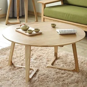 Bàn trà gỗ tròn 4 chân kích thước 1m - BTVP28