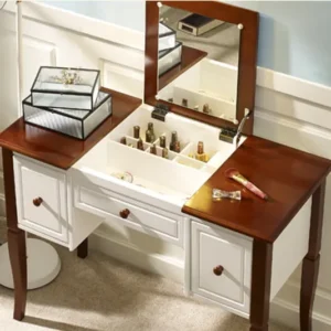 Bàn Trang Điểm Gỗ MDF Gương Gấp Cao Cấp – BTDVP27