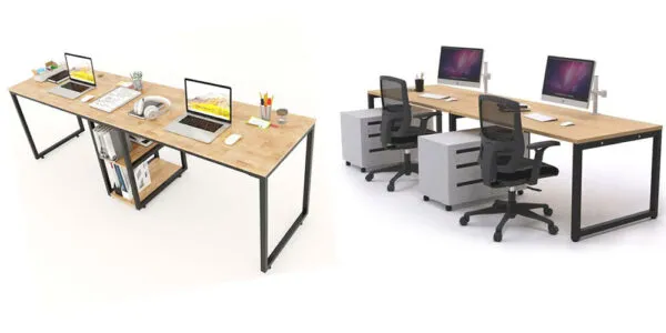 Cụm Bàn Làm Việc 2 Người 2m4 - CBLVVP01