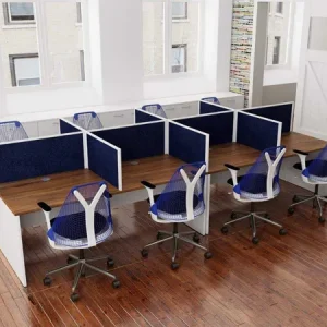 Cụm Bàn Làm Việc 8 Người 4m8 - CBLVVP06