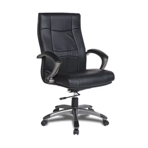 Ghế giám đốc chân xoay bọc da đen sang trọng - GGDVP33