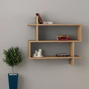 Kệ Trang Trí 2 Tầng Hình Chữ Nhật Nổi - KTTVP12