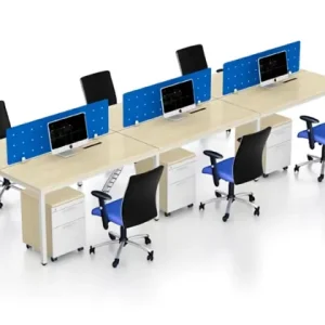 Module Bàn Làm Việc 6 Người Vách Ngăn Sắt – CBLVVP09