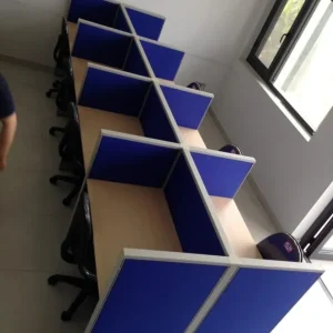 Module Bàn Làm Việc 8 Người Vách Ngăn Nỉ - CBLVVP16