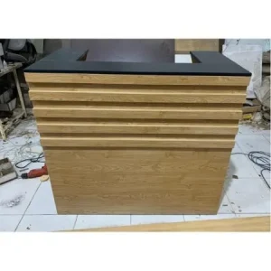 Quầy Tiếp Tân Chữ U 1m2 - QLTVP23