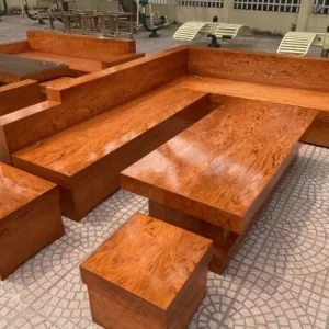 Sofa Chữ L Đặt Góc Trái Gỗ Hương Đá - SGCVP03