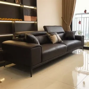 Sofa Da Cleo Màu Đen - SDVP13