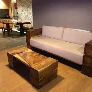 Sofa Gỗ Căm Xe Nguyên Khối - SFGVP12