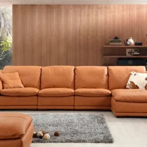 Sofa Góc Trái Bọc Da Bò Mỹ - SGCVP05