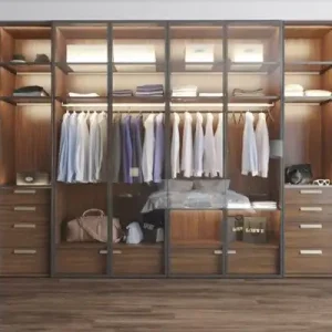 Tủ Quần Áo Cánh Kính Âm Tường Cao Cấp - TQAVP37