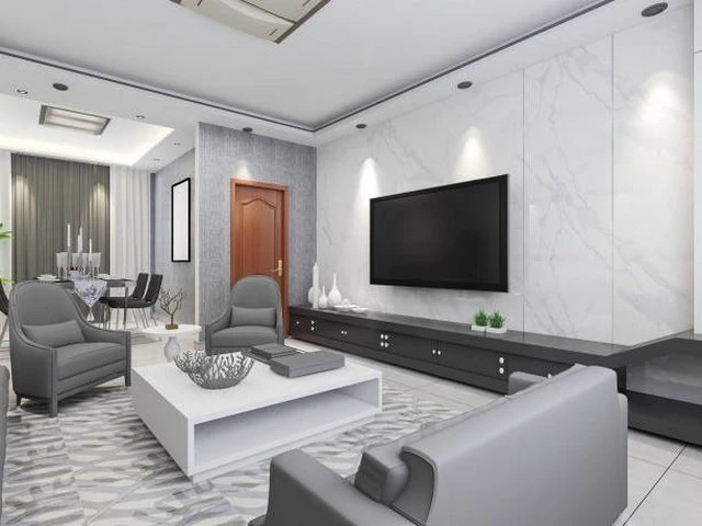 Bàn trà kết hợp sofa kê trong phòng khách cỡ lớn Bàn trà kết hợp sofa kê trong phòng khách cỡ lớn