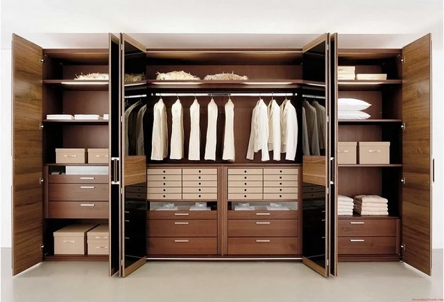 Tủ quần áo cánh mở thiết kế nhiều ngăn Tủ quần áo cánh mở thiết kế nhiều ngăn
