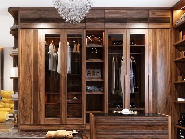 Tủ quần áo chế tác từ gỗ tự nhiên Tủ quần áo chế tác từ gỗ tự nhiên