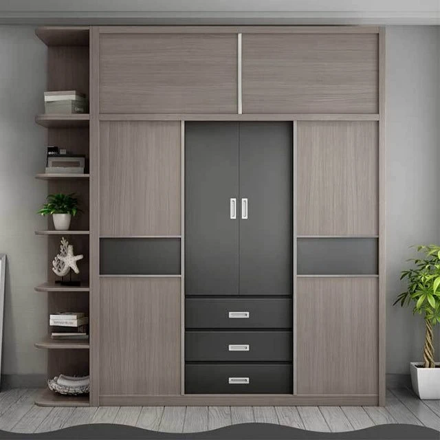Tủ quần áo gỗ công nghiệp với đường nét thiết kế hiện đại Tủ quần áo gỗ công nghiệp với đường nét thiết kế hiện đại